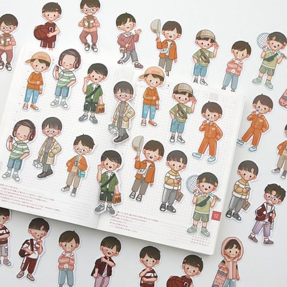 Seasonal Boys Waterproof Sticker Pack - Picture 4 of 10